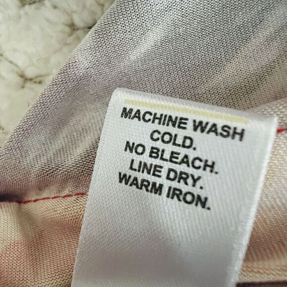 🎉Clearance🎉Cato Red Long Flowy Beaded Layered Chiffon Summer Dress Small - Picture 11 of 11